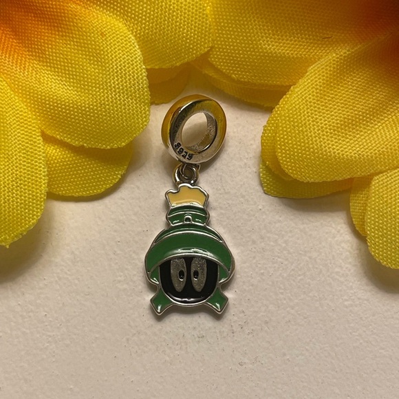 Charm for Pandora Bracelet Looney Tunes Marvin the Martian Sterling Silver - Picture 6 of 6